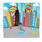Superhero in the City Microfiber Dish Rag - Front/Approval