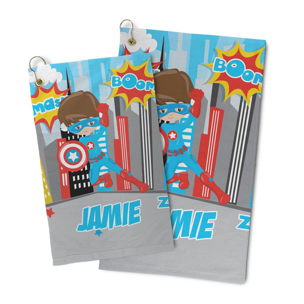 Superhero in the City Microfiber Golf Towel - PARENT/MAIN