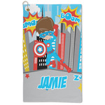 Superhero in the City Microfiber Golf Towel (Personalized)