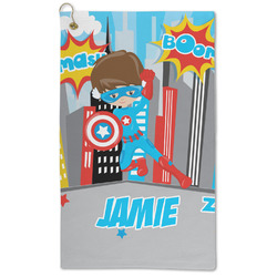 Superhero in the City Microfiber Golf Towel - Large (Personalized)