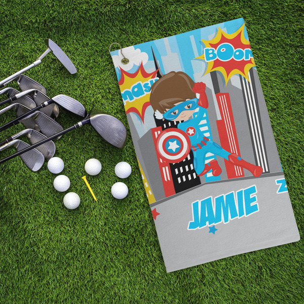 Superhero in the City Microfiber Golf Towels - LIFESTYLE
