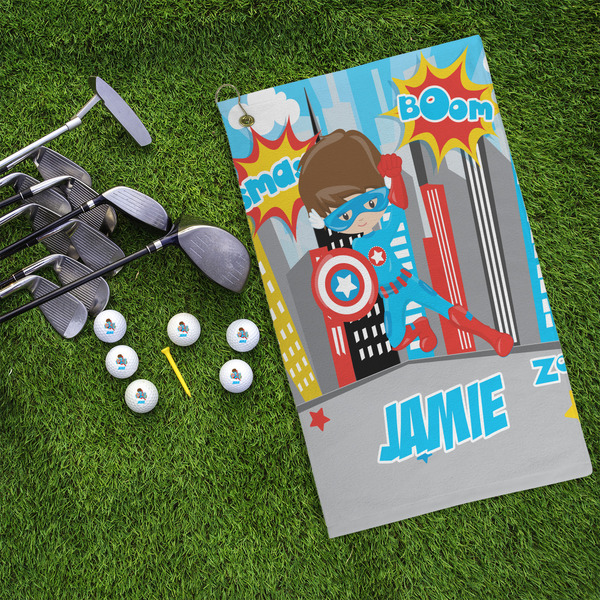 Superhero in the City Microfiber Golf Towels - LIFESTYLE