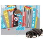 Superhero in the City Dog Blanket (Personalized)