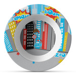 Superhero in the City Plastic Bowl - Microwave Safe - Composite Polymer (Personalized)