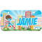 Superhero in the City Mini/Bicycle License Plate (2 Holes) (Personalized)