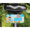 Superhero in the City Mini License Plate on Bicycle - LIFESTYLE Two holes
