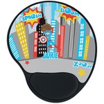 Superhero in the City Mouse Pad with Wrist Support
