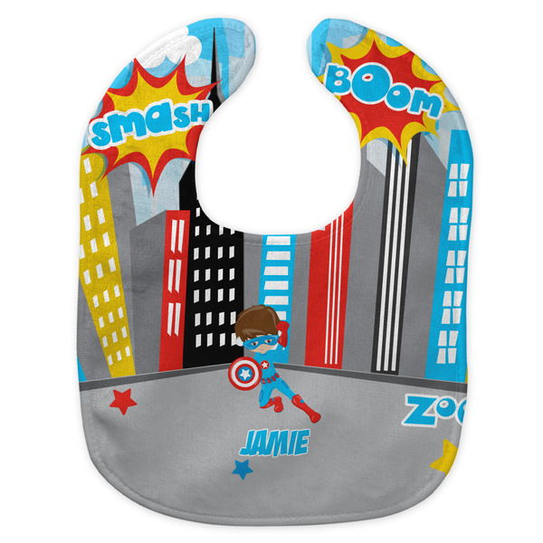 Superhero in the City New Bib Flat Approval