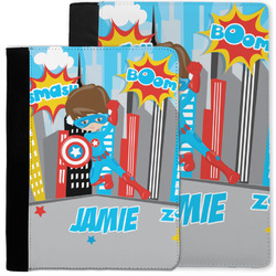 Superhero in the City Notebook Padfolio w/ Name or Text