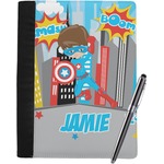 Superhero in the City Notebook Padfolio - Large w/ Name or Text