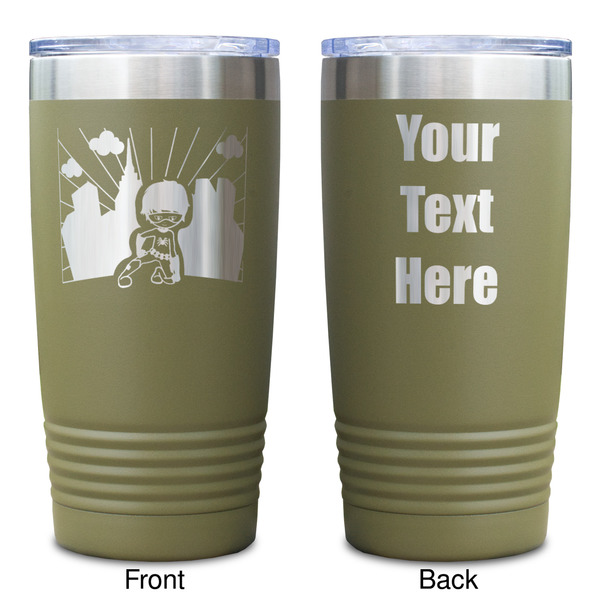 Superhero in the City Olive Polar Camel Tumbler - 20oz - Double Sided - Approval