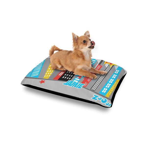 Superhero in the City Outdoor Dog Beds - Small - IN CONTEXT