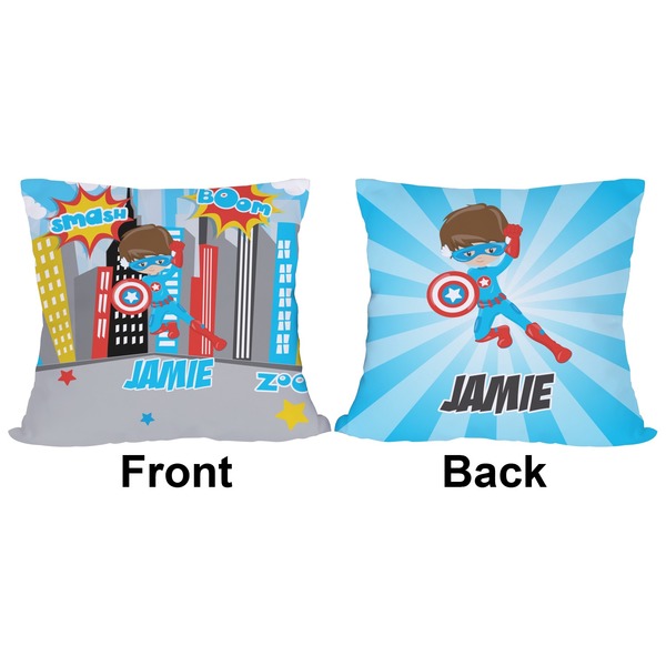 Superhero in the City Outdoor Pillow - 20x20