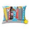 Superhero in the City Outdoor Throw Pillow (Rectangular) (Personalized)