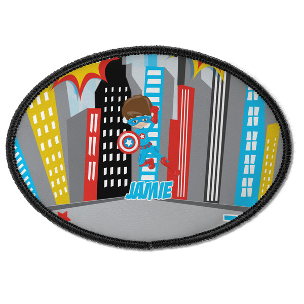 Superhero in the City Oval Patch
