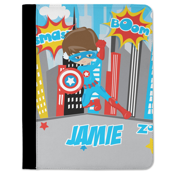 Custom Superhero in the City Padfolio Clipboard (Personalized)