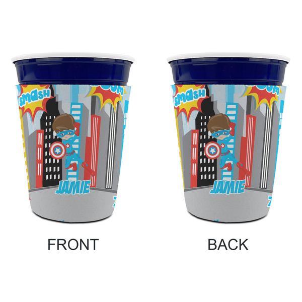 Superhero in the City Party Cup Sleeves - without bottom - Approval
