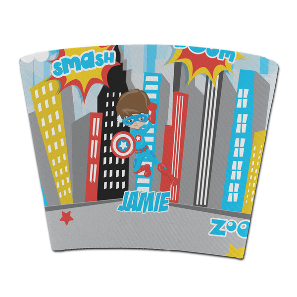 Custom Superhero in the City Party Cup Sleeve - without bottom (Personalized)