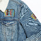 Superhero in the City Patches Lifestyle Jean Jacket Detail