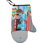 Superhero in the City Right Oven Mitt (Personalized)