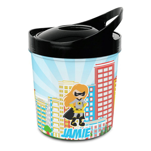 Custom Superhero in the City Plastic Ice Bucket (Personalized)