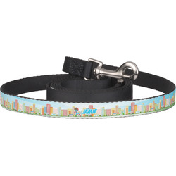 Superhero in the City Dog Leash (Personalized)