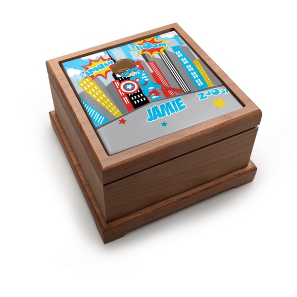 Custom Superhero in the City Pet Urn (Personalized)