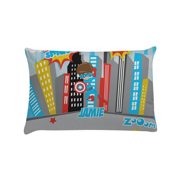 Custom Superhero in the City Pillow Case - Standard (Personalized)