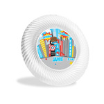 Superhero in the City Plastic Party Appetizer & Dessert Plates - 6" (Personalized)