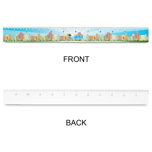 Superhero in the City Plastic Ruler - 12" - APPROVAL