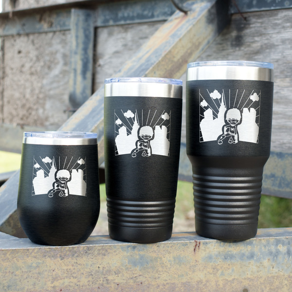 Superhero in the City Polar Camel Tumblers - Group Shot