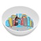 Superhero in the City Melamine Bowl - Side and center