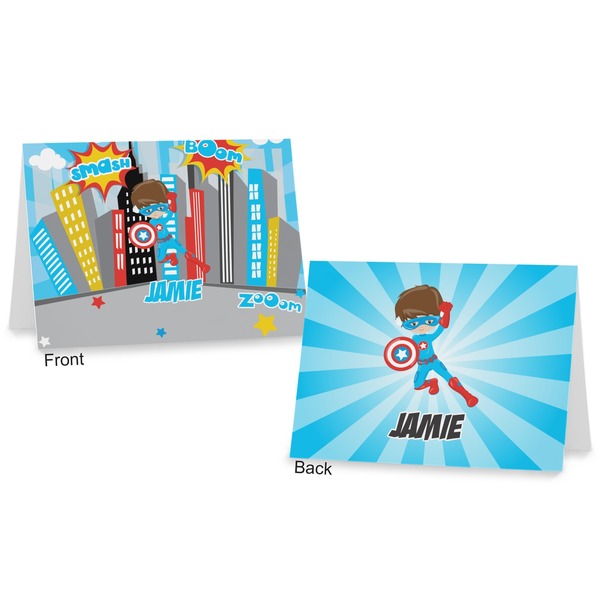 Superhero in the City Postcard - Front and Back