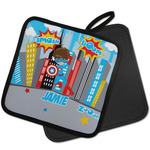 Superhero in the City Pot Holder w/ Name or Text