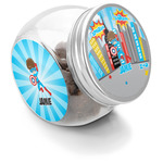 Superhero in the City Puppy Treat Jar (Personalized)