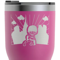 Superhero in the City RTIC Tumbler - Magenta - Laser Engraved - Single-Sided