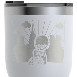 Superhero in the City RTIC Tumbler - White - Engraved Front