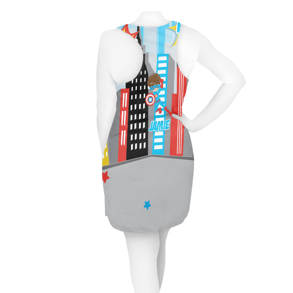 Superhero in the City Racerback Dress - On Model - Back