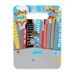 Superhero in the City Rectangular Trivet with Handle (Personalized)