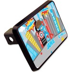 Superhero in the City Rectangular Trailer Hitch Cover - 2" (Personalized)