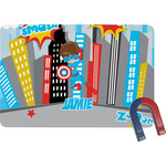 Superhero in the City Rectangular Fridge Magnet (Personalized)