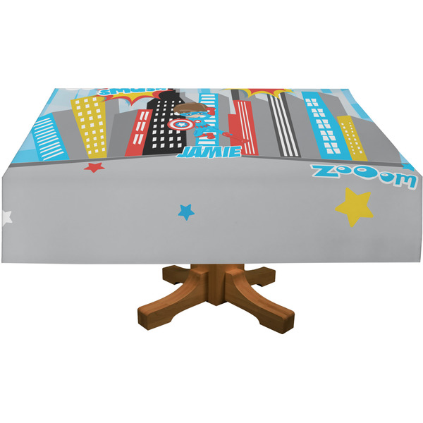 Superhero in the City Rectangular Tablecloths (Personalized)