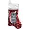 Superhero in the City Red Sequin Stocking - Front