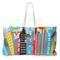 Superhero in the City Large Tote Bag with Rope Handles (Personalized)