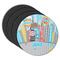Superhero in the City Round Coaster Rubber Back - Main