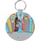 Superhero in the City Round Keychain (Personalized)