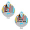 Superhero in the City Round Pet Tag - Front & Back