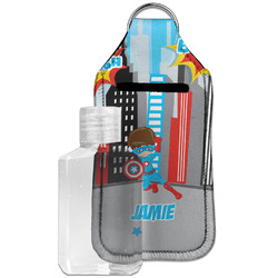 Superhero in the City Hand Sanitizer & Keychain Holder - Large (Personalized)