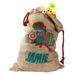 Superhero in the City Santa Sack (Personalized)