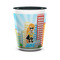 Superhero in the City Ceramic Shot Glass - 1.5 oz - Two Tone - Set of 4 (Personalized)